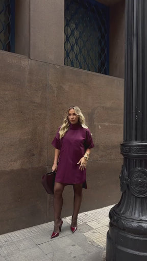 Vestido Liberty em Viscose Bordô – Conforto casual com toque sofisticado
